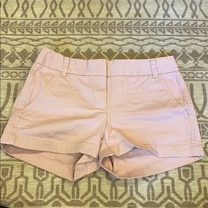 Dusty pink j crew chino shorts
